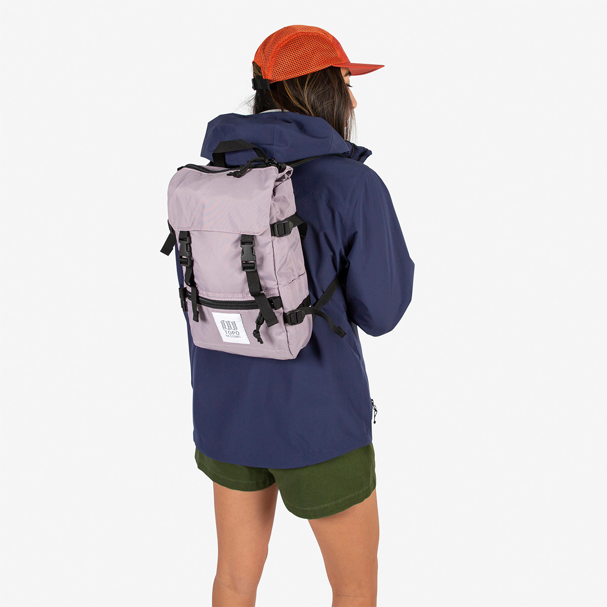 Topo Designs Rover Pack - Mini Light Purple, Idealer Rucksack für den privaten und geschäftlichen Gebrauch