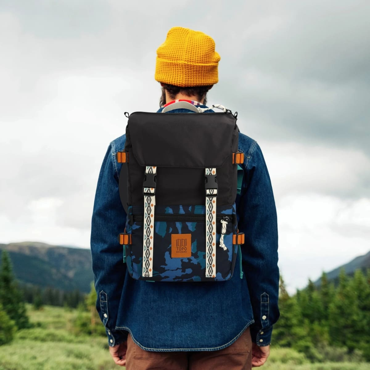 Topo Designs Rover Pack Classic Bone White/Pond Blue, timeless backpack with great functionalities