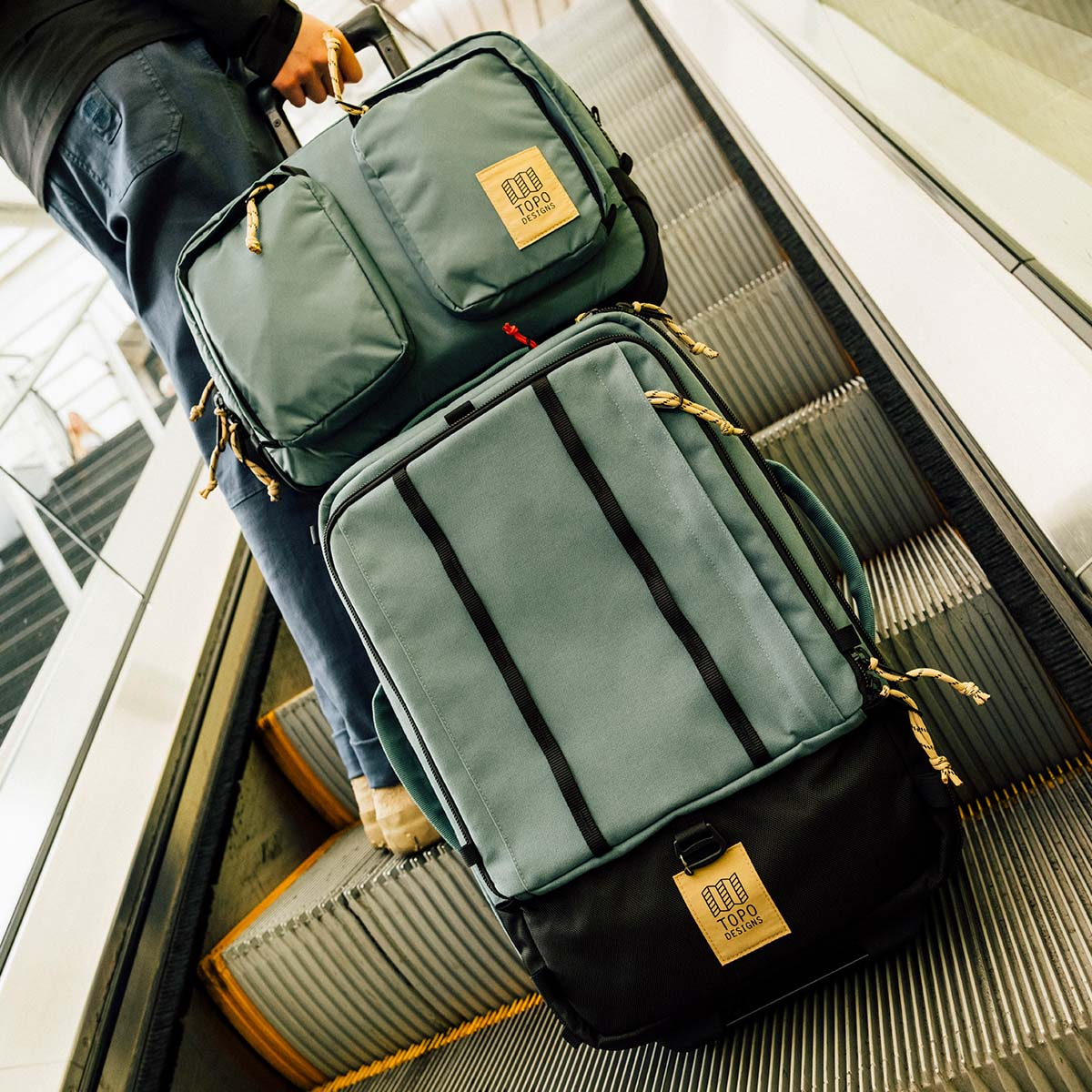 Topo Designs Global Travel Bag Roller Sea Pine, Gebaut, um das Reisen so einfach wie möglich zu machen