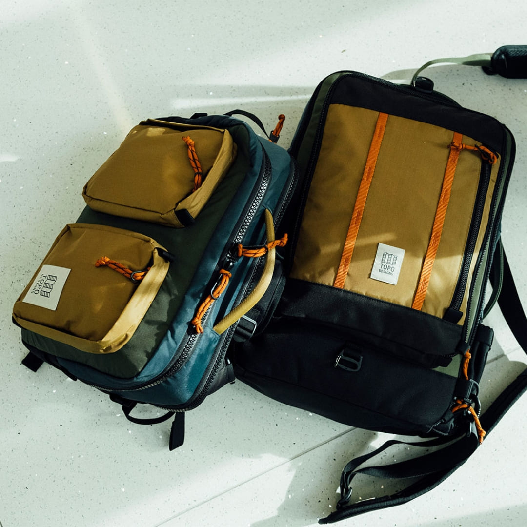 Topo Designs Global Briefcase Stone Blue/Forest, die perfekte Tasche für unterwegs
